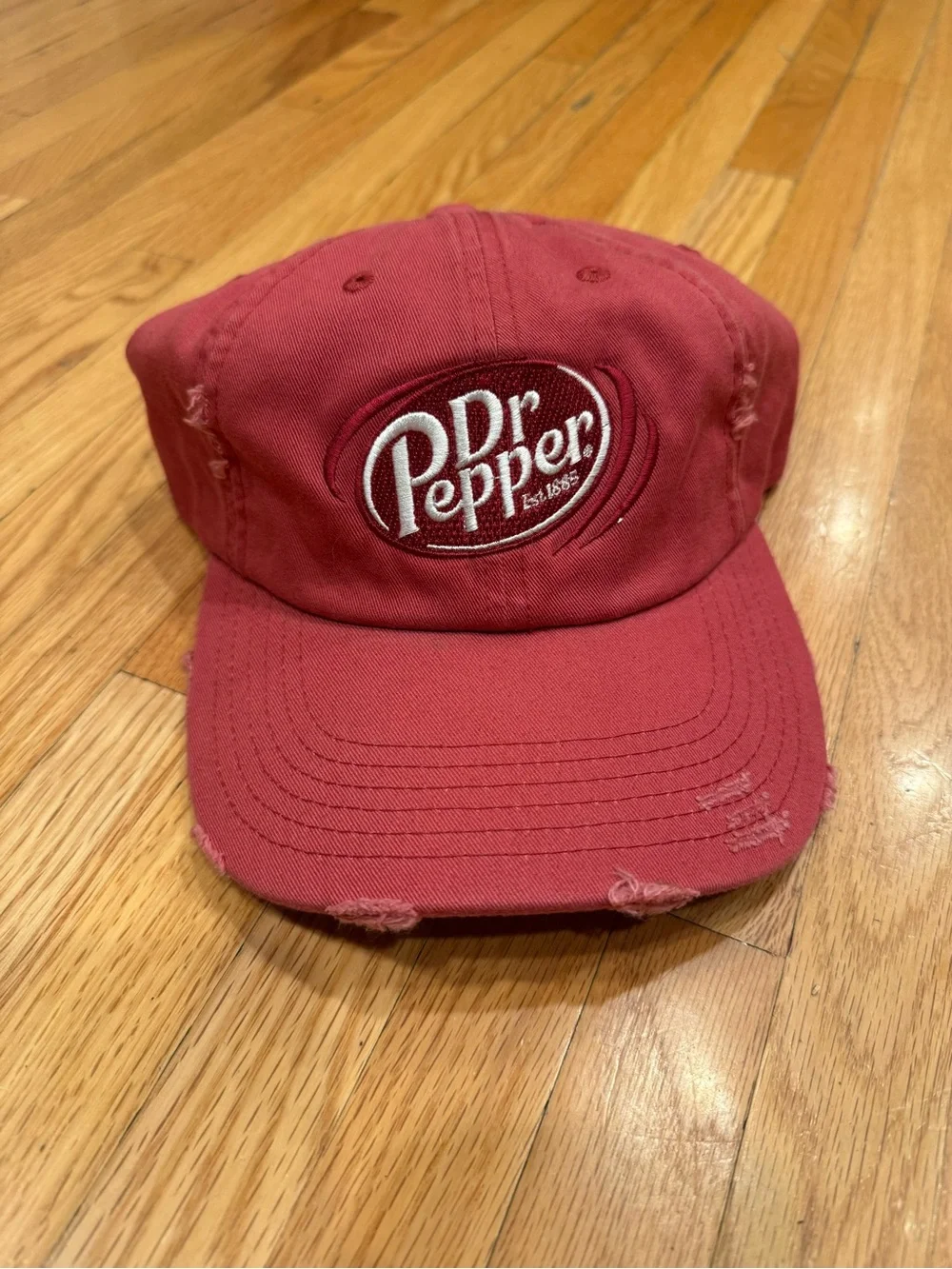 Dr Pepper Red Logo Baseball Cap - Men's Casual Hat